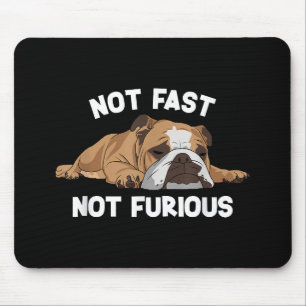 Englisch Bulldog schlafen nicht schnell, nicht wüt Mousepad