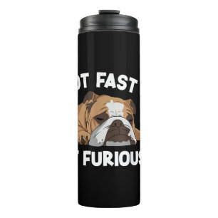 Englisch Bulldog schlafen nicht schnell, nicht wüt Thermosbecher