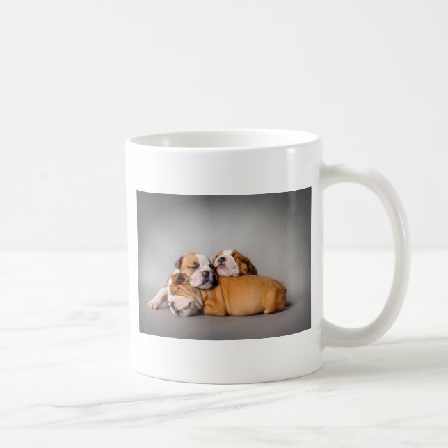 Englisch-Bulldog schlafen Tasse (Rechts)