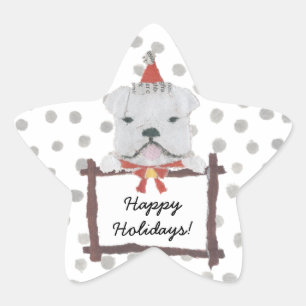 Englisch, Bulldog Stern-Aufkleber