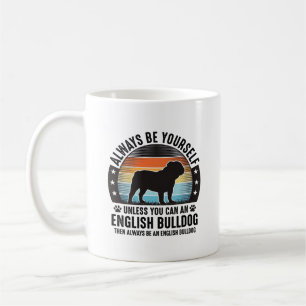 Englisch Bulldog Vintage Sonnenuntergang Hundelieb Kaffeetasse