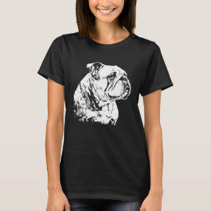 Englisch Bulldogge Kunst Liebe Bulldogge Malerei S T-Shirt