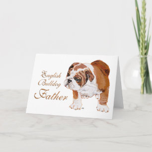 Englisch Bulldogge Vatertag Karte