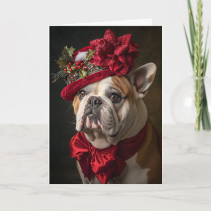 Englisch Bulldogge Weihnachten Viktorianischer Hun
