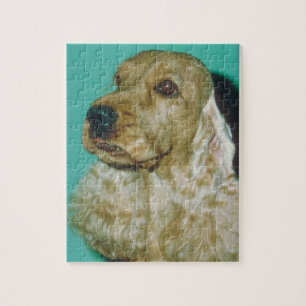 Englisch-Cocker spaniel-Hundepuzzlespiel Puzzle