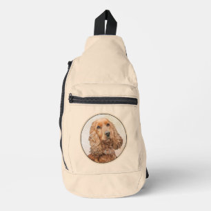 Englisch Cocker Spaniel Malerei Originale Hunde Ku Crossbody Bag