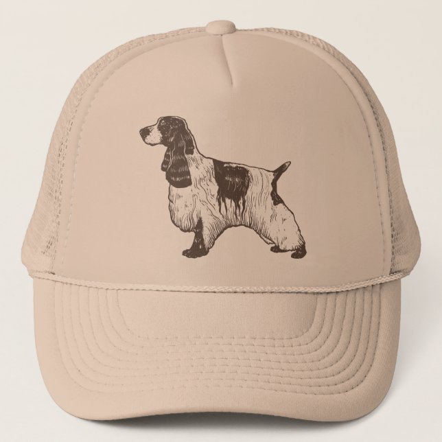 Englisch Cocker spaniel Truckerkappe (Vorderseite)