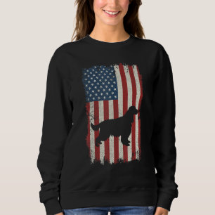 Englisch Cocker Spanisch American Flag Usa Dog Pup Sweatshirt