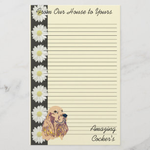 Englisch Cocker Spanisch Briefpapier