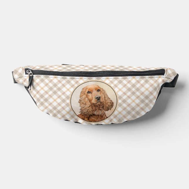 Englisch Cocker Spanisch Malerei Original Hunde Ku Bauchtasche (Ablage )