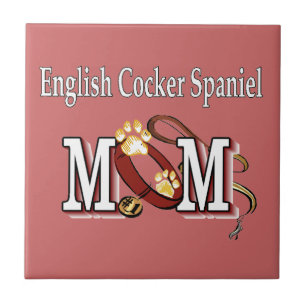 Englisch Cocker Spanische Mama Geschenke Fliese