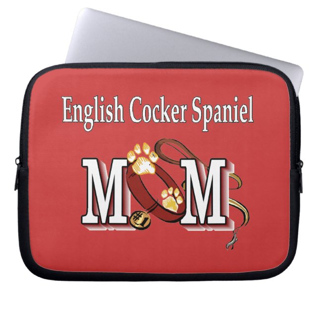 Englisch Cocker Spanische Mama Geschenke Laptopschutzhülle (Vorderseite)