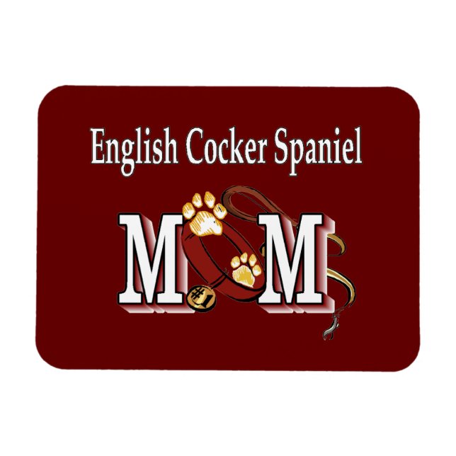 Englisch Cocker Spanische Mama Geschenke Magnet (Horizontal)