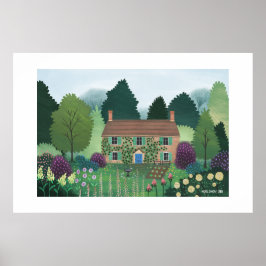 Englisch Country Hütte House Extra Large Print Poster