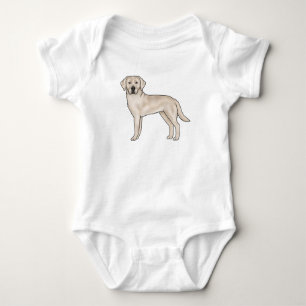 Englisch Cream Labrador Retriever Adorable Labrado Baby Strampler