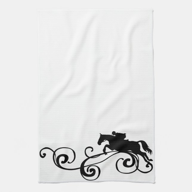 Englisch Equestrian Blühe Handtuch (Vertikal)
