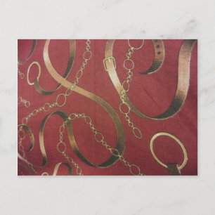 Englisch Equestrian - Red Postkarte