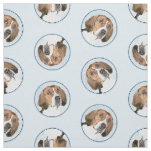 Englisch Foxhound-Malerei Süße Original-Hunde-Kuns Stoff