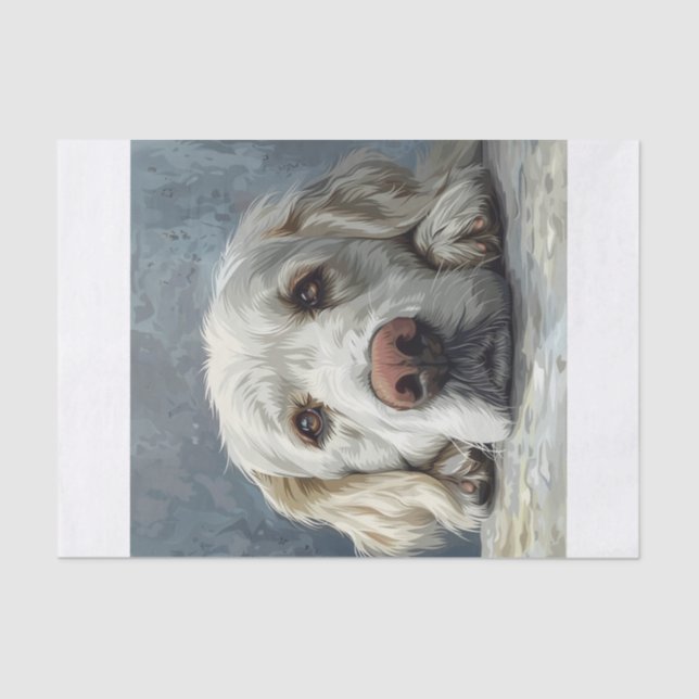Englisch Golden Retriever6 Seidenpapier (Vorderseite)