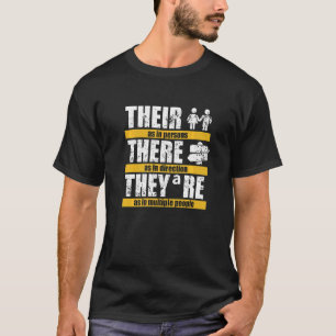 Englisch Grammar Teacher School English Language P T-Shirt