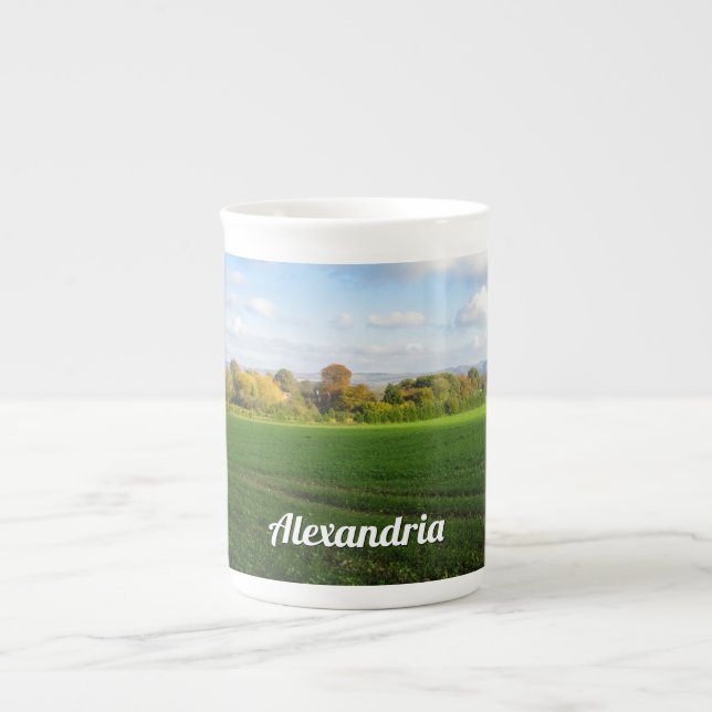 Englisch Herbst Landschaft - Personalisiert Prozellantasse (Vorderseite)
