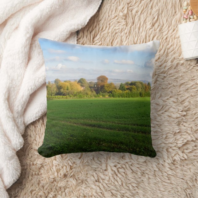 Englisch Herbstland - Personalisierter Thread Kissen (Decke)
