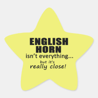 Englisch Horn ist nicht alles Star Sticker