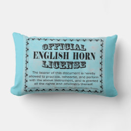 Englisch Horn Lizenz Lendenkissen