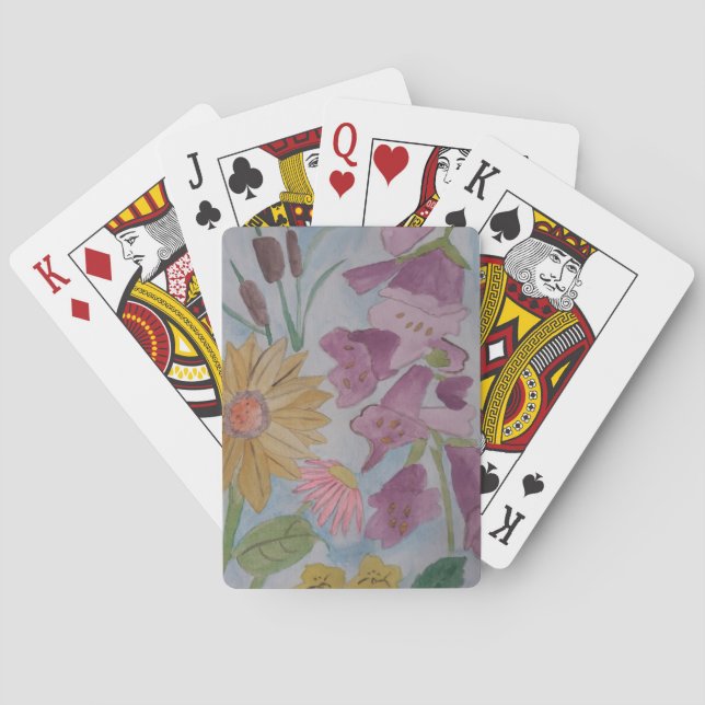 Englisch Hütte Garden Playing Cards Spielkarten (Rückseite)
