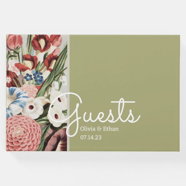 Englisch Hütte Wedding Guest Book Gästebuch (Vorderseite)