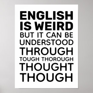 Englisch ist komisch Funny Grammar Poster