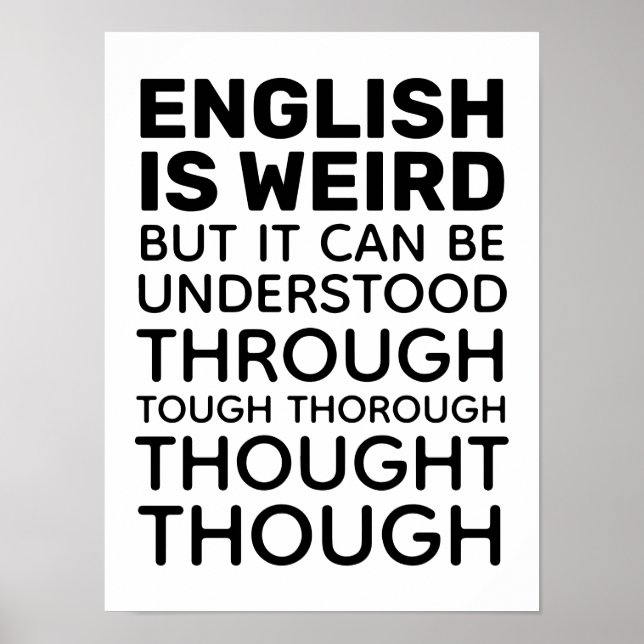 Englisch ist komisch Funny Grammar Poster (Vorne)