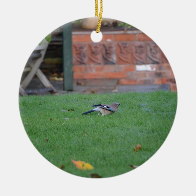 Englisch Jay Keramikornament (Vorne)