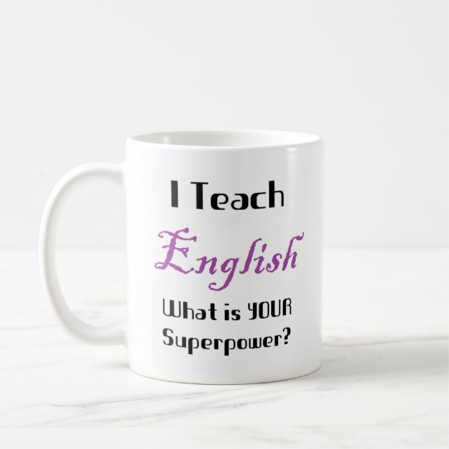 Englisch lehren Kaffee-Tasse Kaffeetasse (Links)
