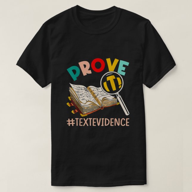ENGLISCH-LEHRER beweisen, dass es Textnachweise gi T-Shirt (Design vorne)