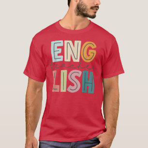 Englisch Lehrer Student glücklich ersten letzten 1 T-Shirt