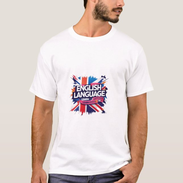 Englisch lernen" T-Shirt (Vorderseite)