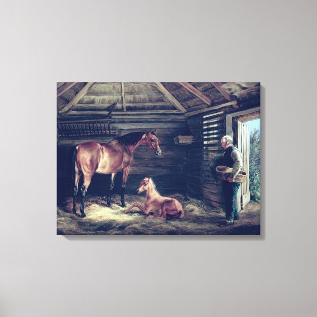 Englisch Mare with their Foals, 1833 Leinwanddruck (Vorderseite)