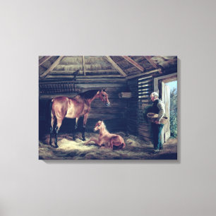 Englisch Mare with their Foals, 1833 Leinwanddruck