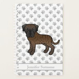 Englisch Mastiff Niedlicher Cartoon Dog & Text Planer