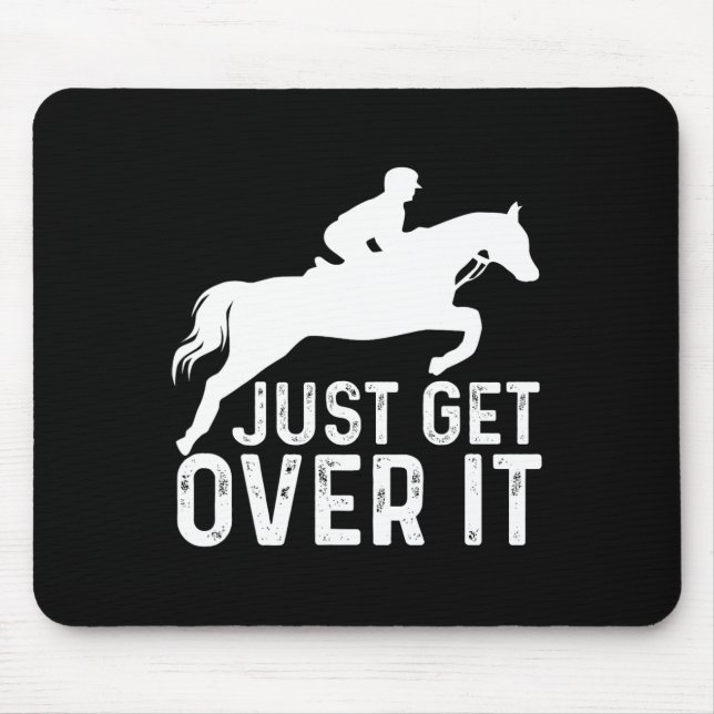 Englisch Pferdereiten Jumper Jumper Girl Horseback Mousepad (Vorne)