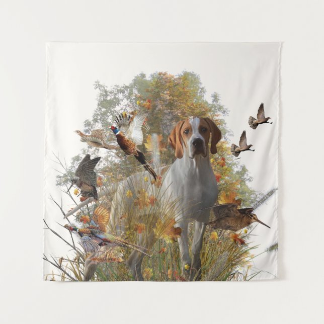 Englisch Pointer Tapestes Akrylus Print Wandteppich (Vorderseite)