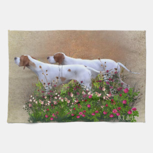 Englisch Pointer Tapestry Poster Triptych Acrylic  Geschirrtuch