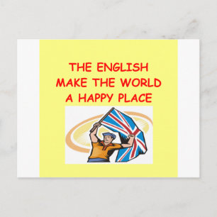 Englisch Postkarte