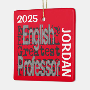 Englisch-Professor Extraordinaire CUSTOM Keramikornament