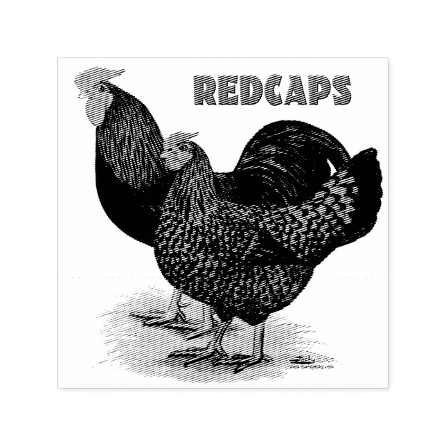 Englisch Redcaps Permastempel (Design)