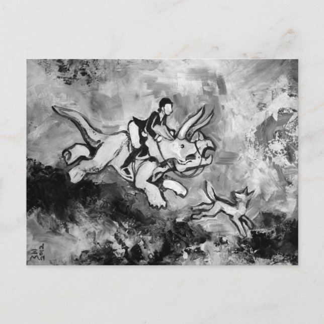Englisch reiten postkarte (Vorderseite)