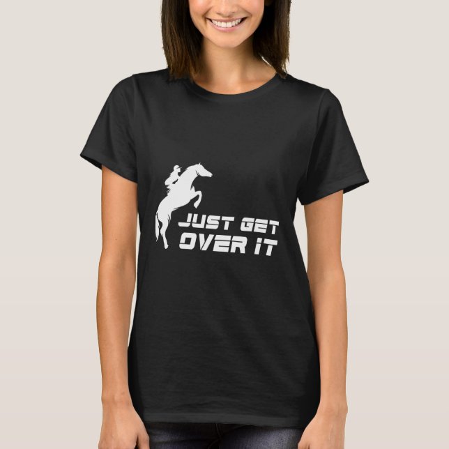 Englisch Riding Hunter Jumper Girl Reiten T-Shirt (Vorderseite)