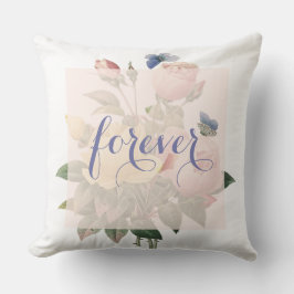 Englisch Rose Butterfly Garden Wedding Forever Kissen
