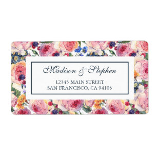 Englisch-Rosen des Watercolor- - Hochzeit